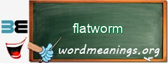 WordMeaning blackboard for flatworm